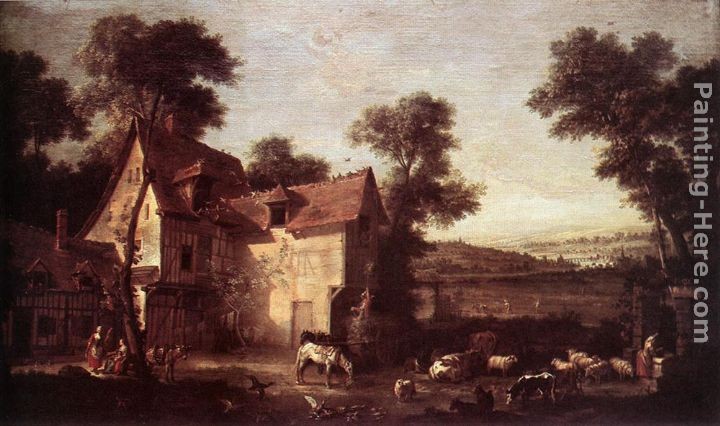 Jean-Baptiste Oudry Farmhouse